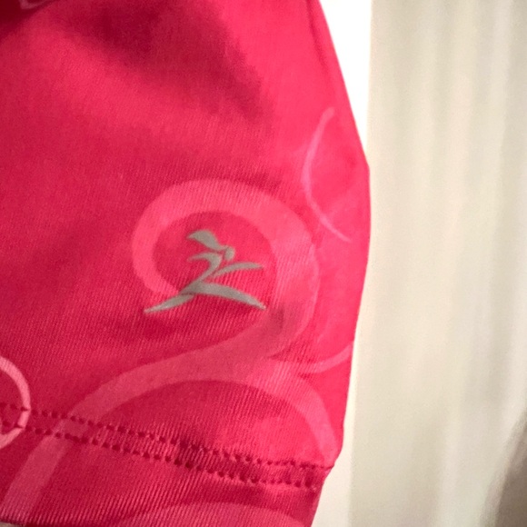 RunGirlRun women's pink/white Swirl print stretch fitness/workout skort Sz XL. - Picture 4 of 6
